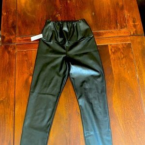 Aritzia vegan leather leggings